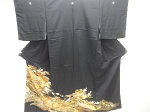 金彩扇に松梅模様刺繍留袖(比翼付き)